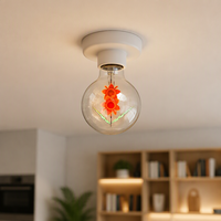 Ampoule LED à effet de flamme 5W, scintillante, E27/E26, avec capteur de gravité, simulation de feu, pour KTV, bar, décorations de fêtes