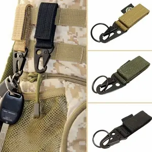 Outdoor Tactical Nylon Hooks Multifunctional Carabiner Camping Hiking Backpack Belt Buckles Hanging Keychain