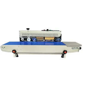 Chinese Factory Stainless Steel Plastic Bag Continous Continuous Band Sealer With Nitrogen Filling