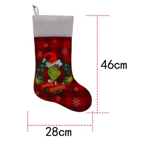 <span class=keywords><strong>Chaussette</strong></span> <span class=keywords><strong>de</strong></span> <span class=keywords><strong>Noël</strong></span> brodée Grinch avec jambes, personnalisable avec nom, chaussettes <span class=keywords><strong>de</strong></span> <span class=keywords><strong>Noël</strong></span> festives sur le thème du Grinch - Product Image 6