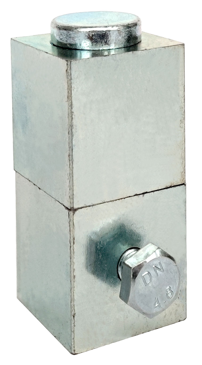 Cerniere Per Porte Cardine Ala Cerniera E Cuscinetto Comunello Per Cancello 96G, Con Piastra A Fissare, Misura Grande, Finitura Zincato Cerniera Cancello - Foto 3