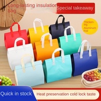 Sac isolant en feuille d'aluminium jetable Tissu non tissé Popsicle Crème glacée Thé au lait Restauration Portable spécial à emporter