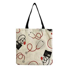 Canvas Tote <b>Bags</b> Cartoon Large Canvas Medical Print Handbags Portable Eco Friendly Canvas Tote <b>Bag</b> <b>for</b> Dentist <b>Nurse</b> - Product Image 5