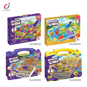 Ensemble de jeu de sable Chengji Construction, jouets d'intérieur, kit scientifique éducatif DIY, ensemble de moules à sable de couleur douce, sable magique pour enfants - Product Image 6