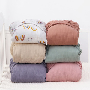 Tùy Chỉnh Mềm Có Thể Gập Lại Cotton Hữu Cơ Sơ Sinh Bé Cũi Trẻ Em Được Trang Bị Tấm Toddler Trẻ Em Bé Bassinet Cũi Tấm - Product Image 1