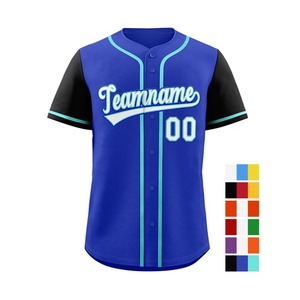 ชุดซอฟต์บอลโพลีเอสเตอร์พิมพ์ลายราคาถูก เสื้อเบสบอลสีชมพูเปล่า เสื้อยืดเบสบอลผู้ชาย - Product Image 6