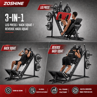 ZOSHINE Station d'entraînement inclinée à 45 degrés pour la musculation, presse à jambes et hack squat pour l'entraînement des quadriceps et des fessiers