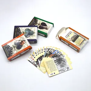 Hochwertiger Druck Großhandel Custom Made American History Poker Papier 3D US Spielkarten Verkauf