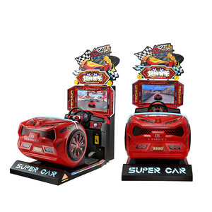 Nueva máquina de juego competitiva que funciona con monedas para niños, pantalla de 26 pulgadas, máquina de juego Arcade de coches de carreras de conducción <span class=keywords><strong>3D</strong></span> - Product Image 2