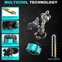 Ampoules de voiture D90 80W 8000LM 6500K D1 D2 D3 D5 IP68 Tube en cuivre U 4575 15 puces Canbus Installation facile 12V Phare LED