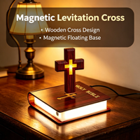 HCNT Nuevo Diseño, Biblia Flotante con Levitación Magnética, Decoración para el Hogar, Luces Ecológicas, Regalo Personalizado, Decoración Artística