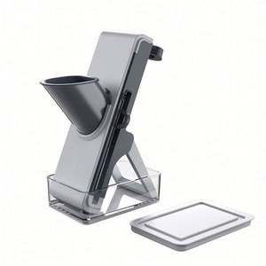 Accessoires de cuisine 2025 : Hachoir multifonction en plastique, trancheuse à légumes pliable en acier, coupe-pommes de terre manuel compatible four - Product Image 5