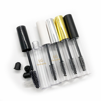 Tube de mascara cylindrique de 10ml personnalisé écologique vide de 5ml 3ml micro brosse à cils baguette de mascara outils de maquillage emballage