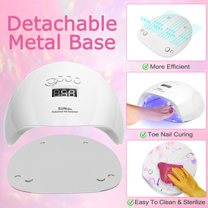 Penjualan langsung dari pabrik Gel Led <span class=keywords><strong>UV</strong></span> portabel cat kuku ekstensi lampu jempol lampu dua sumber cahaya cepat kering pengering kuku - Product Image 4