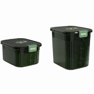 Mitong Transparent <b>Rice</b> Storage <b>Container</b> 10L Airtight Sealed Kitchen Rectangle Bucket For <b>Rice</b> Storage - Product Image 4