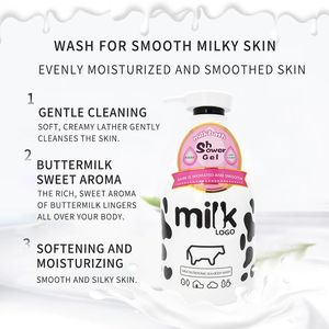 Goat Milk Rose Fruit Tea Tree <strong>Body</strong> Wash Sulphate Free Skin Whitening <strong>Moisturising</strong> Niacinamide Exfoliating Shower Gel for <strong>Men</strong> - Product Image 4