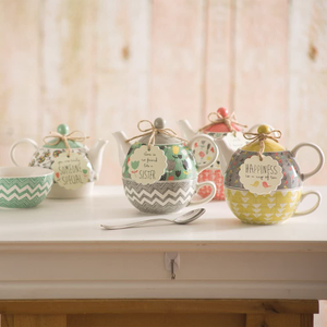 Théière Vintage pour un ensemble thé <span class=keywords><strong>de</strong></span> l'après-midi café Sevring décalcomanie théière en céramique service à thé - Product Image 1