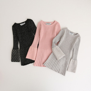 Achats en ligne de pulls longs pour filles, faits à la main, avec motifs de tricot, en vrac, pour enfants - Product Image 1