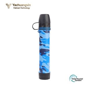 Stainless Steel <b>Water</b> <b>Bottle</b> 500ml Camouflage Outdoor Camping Hiking Survival <b>Filter</b> Straw Global Recycled Standard - Product Image 4