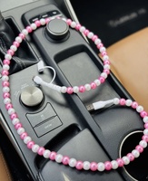 Câble de charge USB Type-C arc-en-ciel coloré à perles de l'usine RTS, vente chaude, intergenre, LGBT, pour ordinateur et voiture