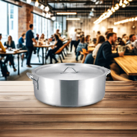 Marmite Commerciale en Aluminium avec Couvercle