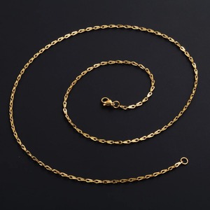 Collier fin en acier inoxydable 316L, chaîne de type câble pour le cou, plaqué or PVD, étanche, bijoux pour femmes et hommes, accessoires en gros - Product Image 4