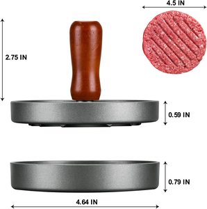 <b>Kitchen</b> <b>Gadgets</b> Wholesale Metal Protein Press Burger Press Hamburger Patty Maker Aluminum Smashed Burger Press - Product Image 3