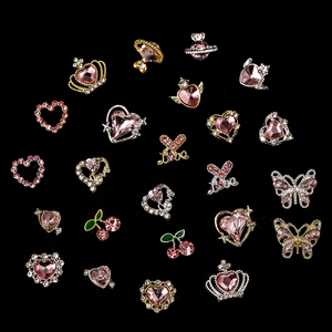 Ensembles de breloques pour ongles 3D grande quantité Conceptions d'ongles pour la Saint-Valentin Décors pour ongles série rose pour dame - Product Image 3