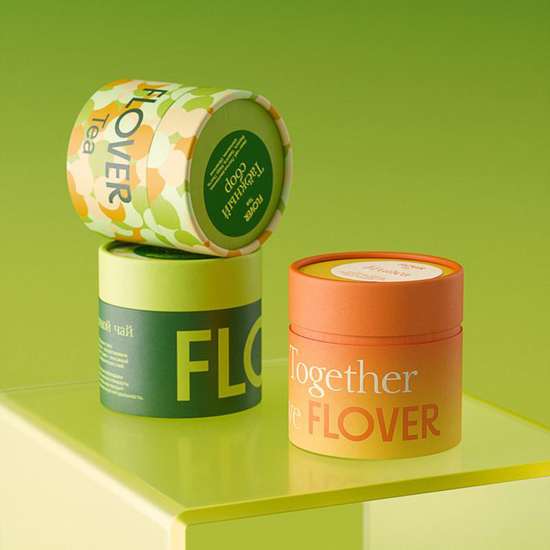 Eco Friendly Manufacturer Wholesale Cylinder Kraft Paper Tubes Packaging Cardboard Tube with Lid