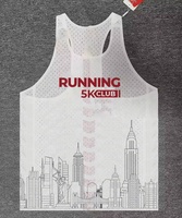Camiseta Deportiva Personalizada de Secado Rápido para Club de Maratón, Camiseta Deportiva Transpirable de Malla sin Costuras para Gimnasio, Chaleco para Hombre