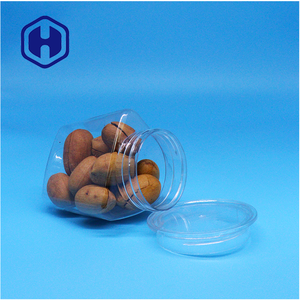 300ml cấp thực phẩm Cookie thực phẩm kẹo tam giác hình dạng vật nuôi nhựa rõ ràng <span class=keywords><strong>Jar</strong></span> với nắp rõ ràng - Product Image 4