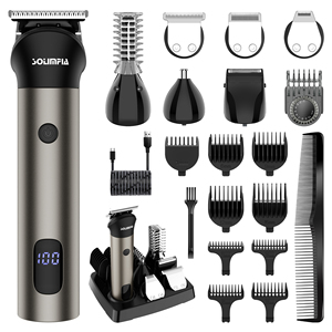 Cortapelos SOLIMPIA <span class=keywords><strong>para</strong></span> Hombre, Cortadora <span class=keywords><strong>de</strong></span> Pelo Profesional <span class=keywords><strong>para</strong></span> Barbería, Recortadora Recargable <span class=keywords><strong>para</strong></span> <span class=keywords><strong>Barba</strong></span>, Nariz y Cuerpo, <span class=keywords><strong>Kit</strong></span> <span class=keywords><strong>de</strong></span> Aseo 7 en 1 - Product Image 1