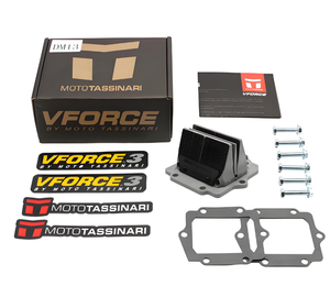 Kit de soupape à anches en fibre de carbone <span class=keywords><strong>Vforce3</strong></span> DM13 VS115 haute performance Kawa Saki KX500 KDX220 KR150 ZX150 125cc-250cc Racing Intake - Product Image 1