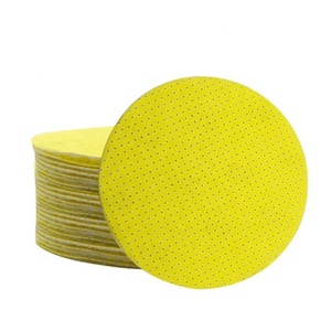 Papier abrasif abrasif pour cloisons sèches Disque d'alumine jaune de 225mm avec boucle à crochet Ponceuse de <span class=keywords><strong>plafond</strong></span> <span class=keywords><strong>girafe</strong></span> compatible OEM personnalisable - Product Image 3