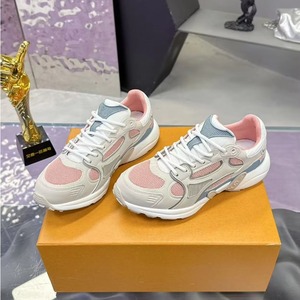 Baskets de créateur pour hommes, rétro, blanches, épaisses, sportives, en maille et cuir, à lacets, semelle épaisse, avec soutien de la voûte plantaire, mode printemps, athlétiques - Product Image 3