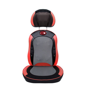 Coussin de massage cervical et corporel chauffant pour le dos, le cou et la taille, avec fonction de pétrissage, rouge, noir, beige - Product Image 2