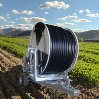 Enrouleur de tuyau d'eau mobile pour ferme JP90-400 Enrouleur de tuyau d'irrigation Système d'irrigation par aspersion mobile Système d'irrigation automatique
