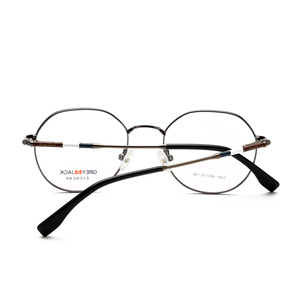 Gafas de Metal Gris Jack con Marco Octagonal Completo 5081, Lentes Planas Anti-UV Unisex de Estilo Retro Artístico - Product Image 3