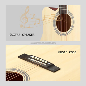 <span class=keywords><strong>Guitare</strong></span> acoustique cutaway Huasheng 41 pouces en tilleul avec égaliseur 7545 et accessoires – Prix usine - Product Image 4