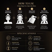 Masque chauffant Collagen Bomb 42 ℃   Masque auto-chauffant hydratant et éclaircissant anti-âge à la feuille d'or, fournisseur en gros OEM sous marque privée