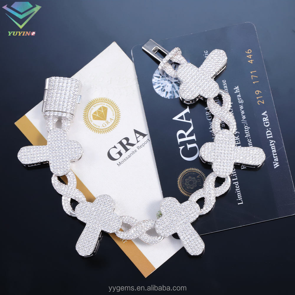 Full ice cross bracelet