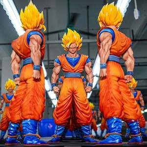 Figura de Acción de Goku Super Saiyan 2 de 32 cm, Dragon Ball Z, Color Rojo Melocotón y Amarillo, Nueva Figura de Anime de PVC, Juguete de Colección - Product Image 1