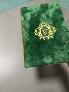 Custom Luxury Wedding Invitation Gift <b>Box</b> Velvet Presentation <b>Box</b> with Gold Mirror Acrylic Invitation and Ribbon - Product Image 3