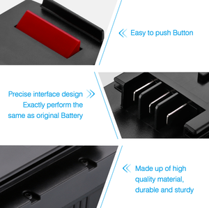 3700mAh18v交換用リチウムイオン充電式18ボルトリチウムイオン電動工具バッテリーパック (ブラックおよびデッカーHPB18電動工具用) - Product Image 2