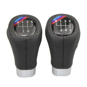 Poignée de levier de vitesses en cuir pour BMW, 5 ou 6 vitesses, ergonomique, logo personnalisé, ajustement parfait - Product Image 3