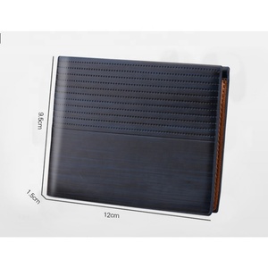 Wholesale PU Leather Credit Card <b>Wallet</b> Fashion Men Short Wall <b>RFID</b> <b>Blocking</b> Faux Leather Travel <b>Wallet</b> - Product Image 2
