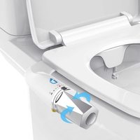 OEM/ODM Moderne Double Buses De Lavage Salle De Bains WC Bidet Toilette ABS Matériel Non-Électrique Mécanique Bidet Attachement Style Turc