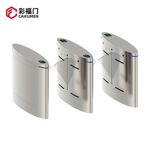 Système électronique de contrôle d'accès de sécurité d'acier inoxydable de porte de tourniquet d'aile d'entrée de vitesse - Product Image 4