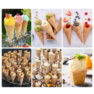 Giá tốt nhất Đầy đủ tự động trứng cuộn đường Cone dây chuyền sản xuất <span class=keywords><strong>Waffle</strong></span> Cone Maker sô cô la Icecream Ice Cream Cone <span class=keywords><strong>Making</strong></span> <span class=keywords><strong>Machine</strong></span> - Product Image 6