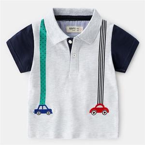 Tienda en Línea de Ropa para Niños de 3 Años, Camiseta Polo de Verano con Diseño de Autos, de Proveedor Chino - Product Image 4